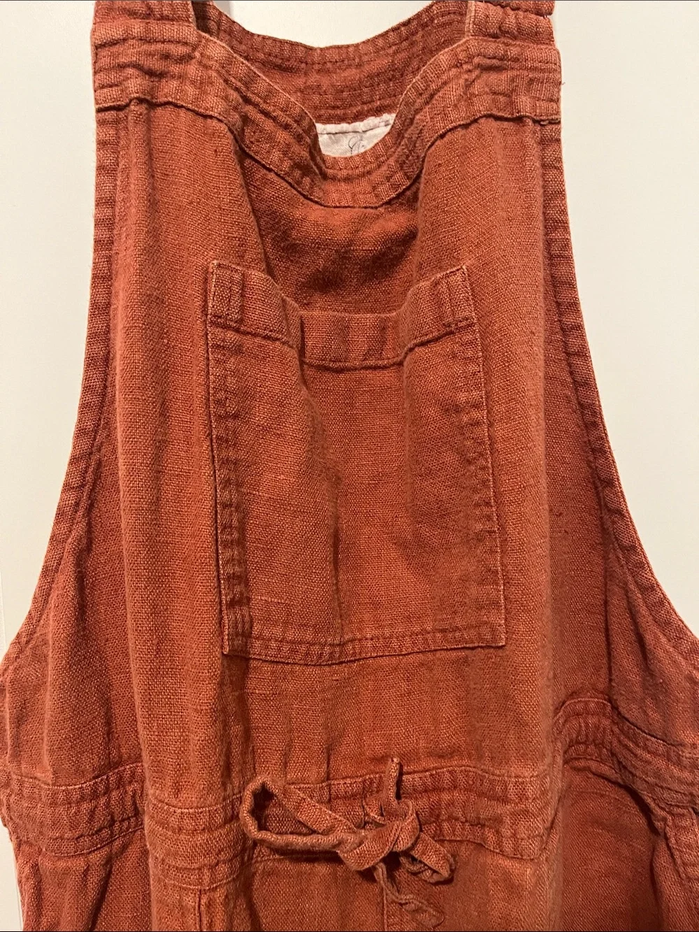 Not Perfect Linen Everest 100% Linen Jumpsuit Coastal Bohemian Minimalist - Picture 6 of 14